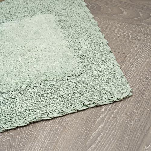 Laura Ashley Ruffle 100% Cotton Bath Rugs