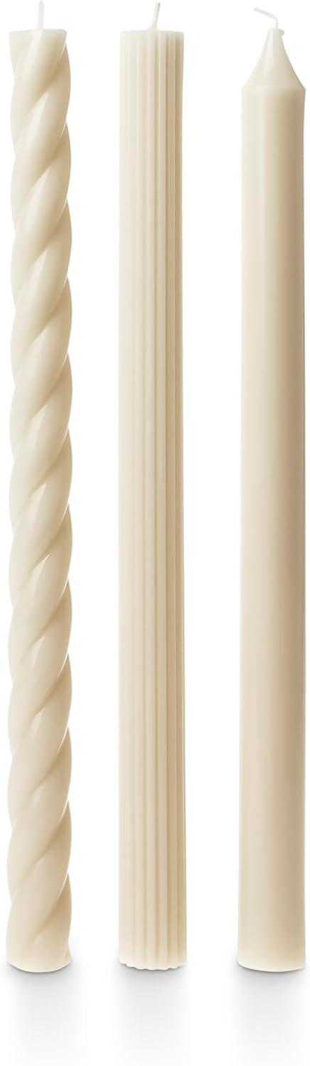 Beautifully Done Unscented Assorted Candle Tapers 3-Pack