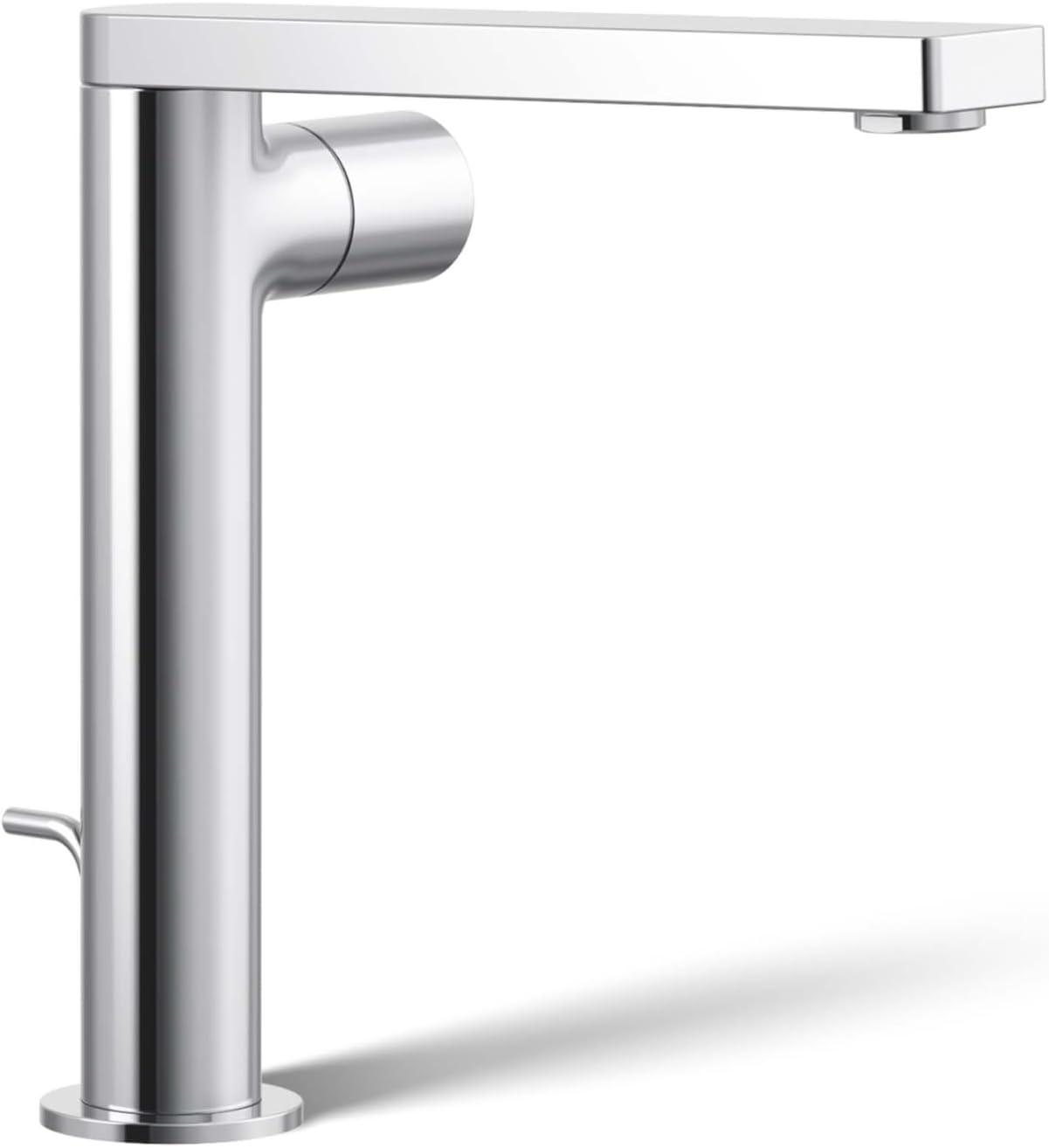 Single-Handle Bathroom Faucet with Drain Assembly