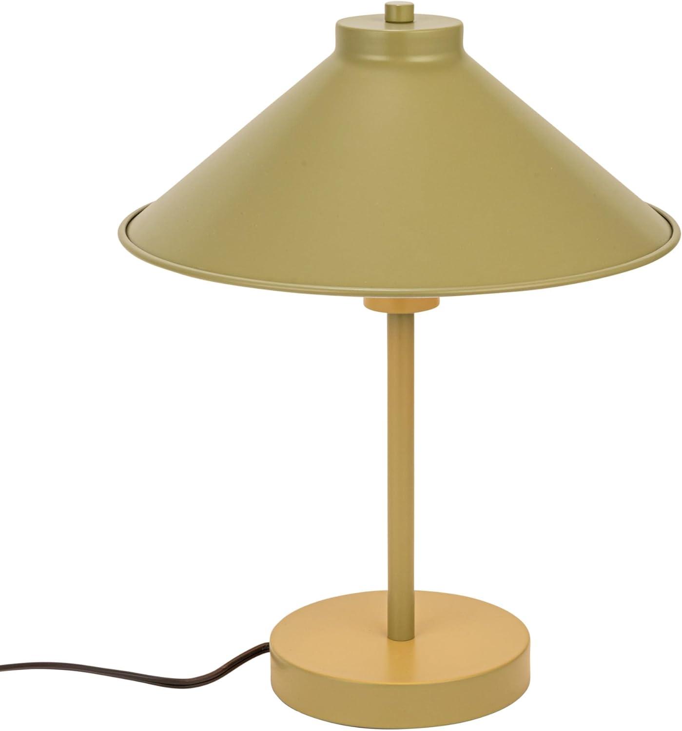 Chartreuse Adjustable Metal Bedside Table Lamp with Round Shade