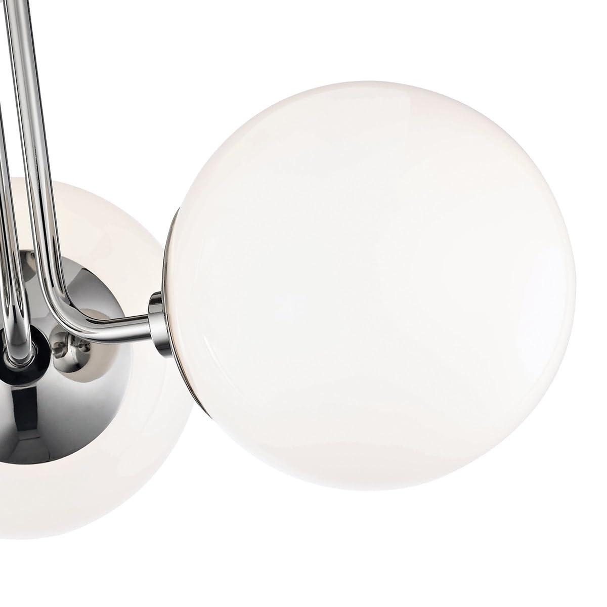 Mitzi Stella 3 - Light Semi-Flush Mount in  Old Bronze White Shade