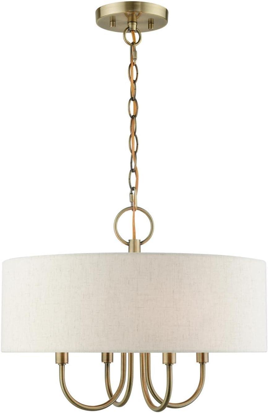 Livex Lighting Blossom 4 - Light Pendant in  Antique Brass