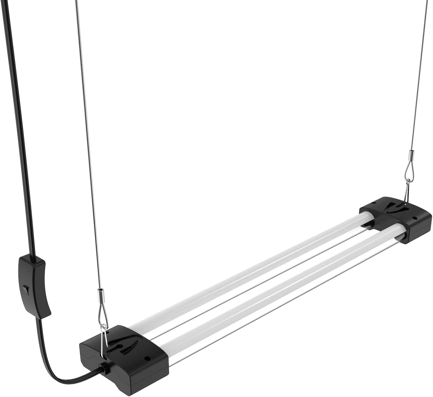 Black Polycarbonate Full Spectrum LED Grow Light with Hanging Cable