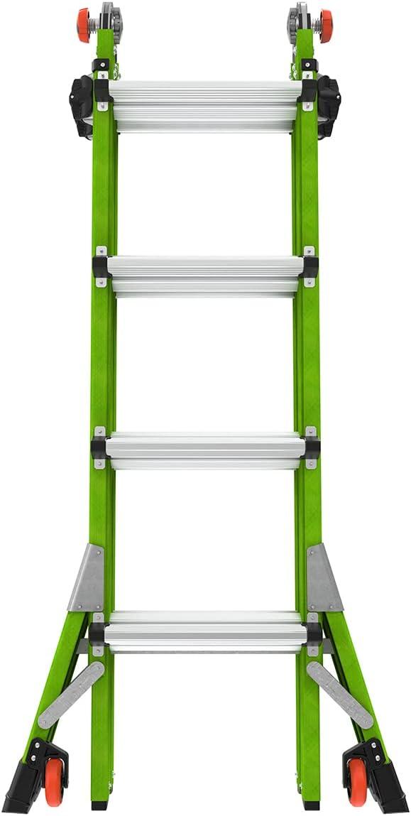 Little Giant Ladder Systems Multipurpose Dark Horse Ladder, 4 to 7 ft, Fiberglass Multi-color