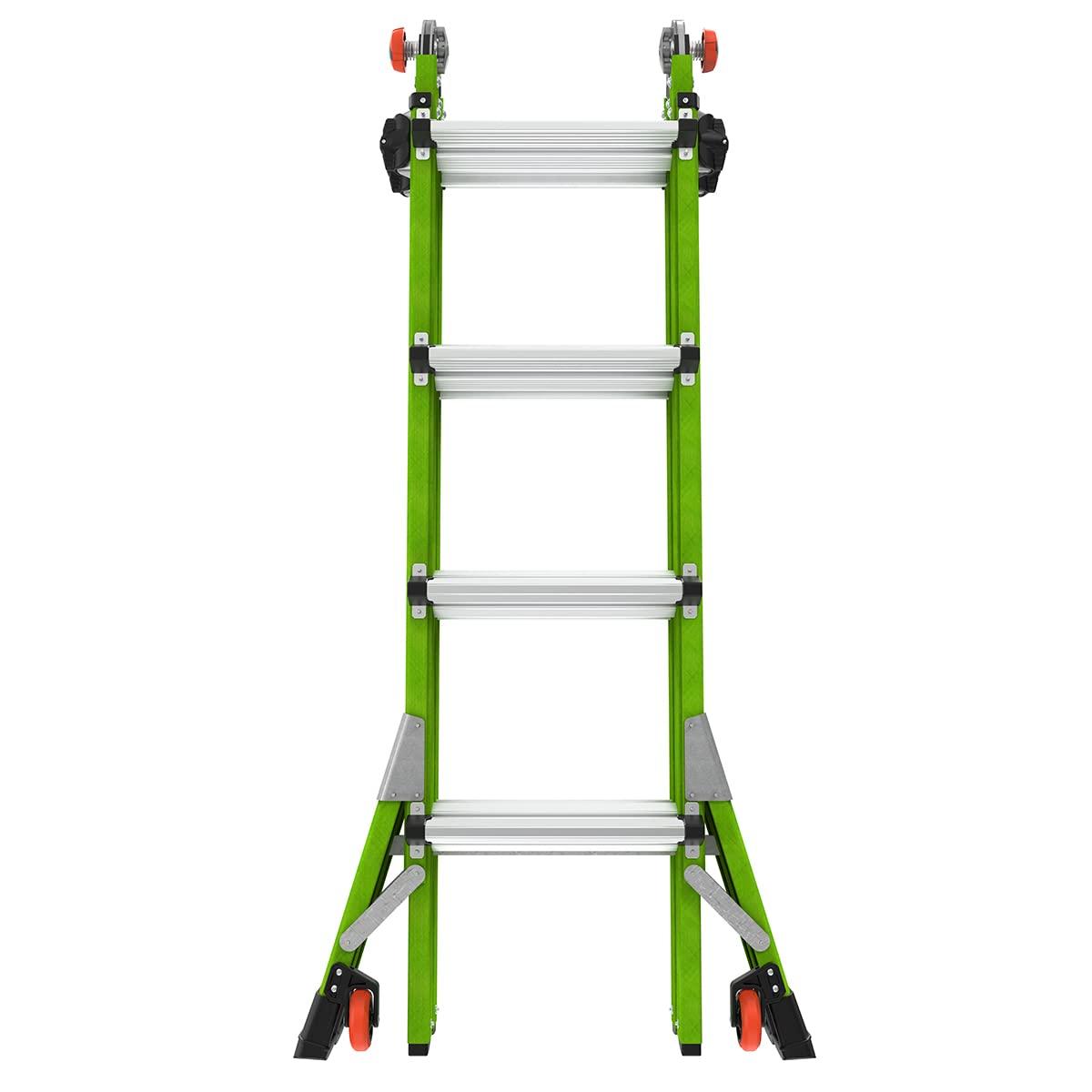 Little Giant Ladder Systems Multipurpose Dark Horse Ladder, 4 to 7 ft, Fiberglass Multi-color