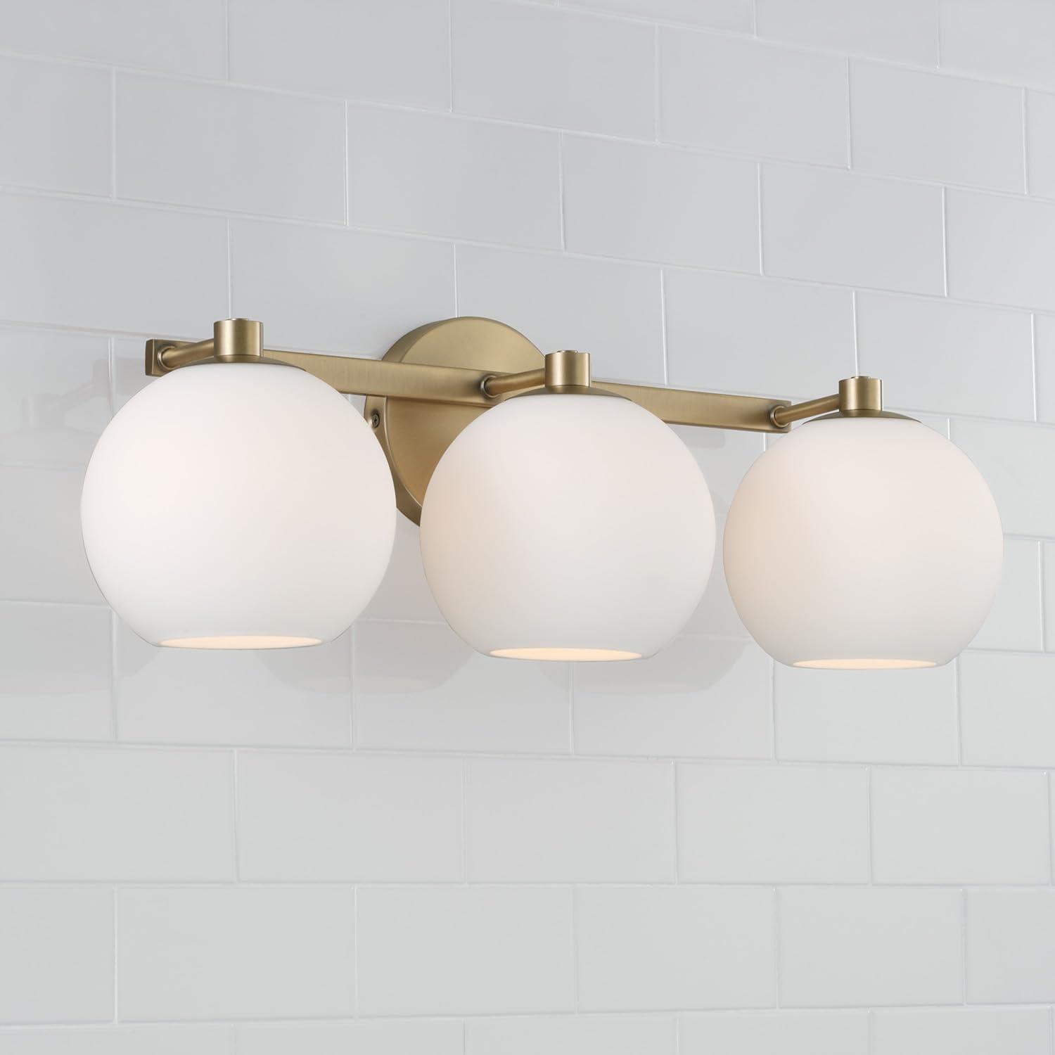 Ansley 3 Light Frosted Dimmable Vanity Light