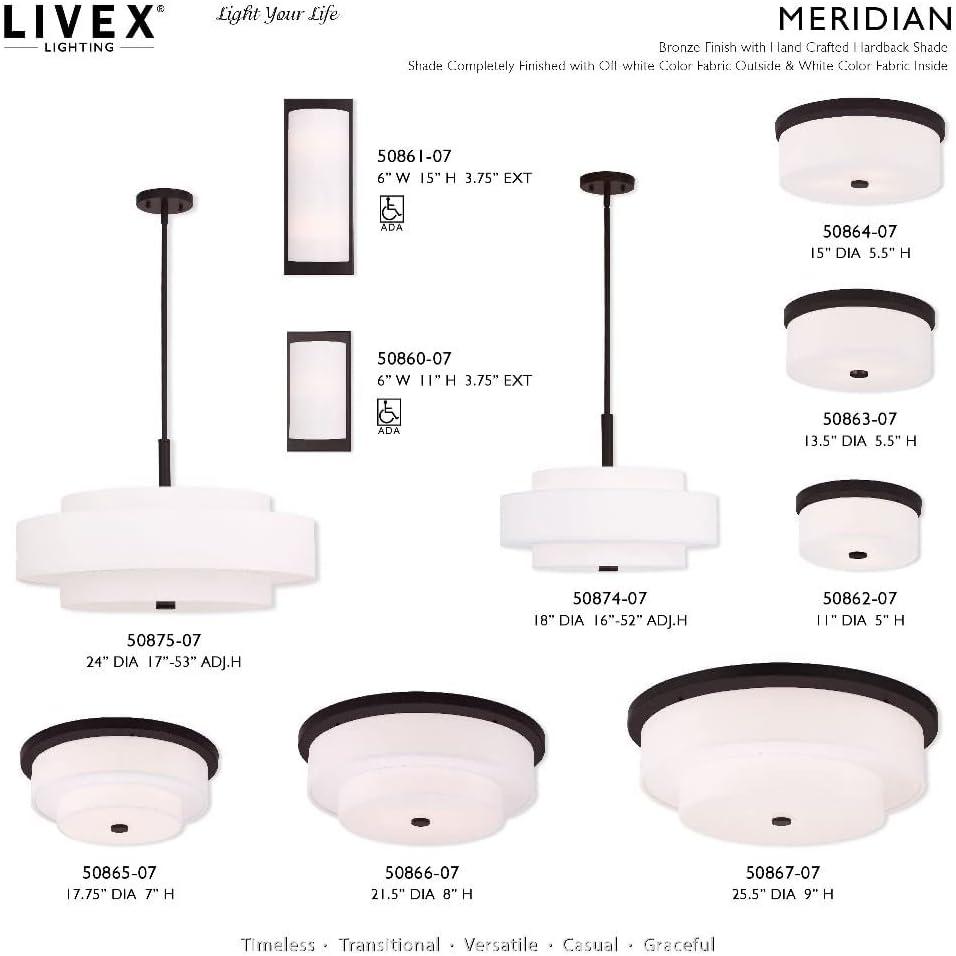 Livex Lighting Meridian 5 - Light Pendant in  Brushed Nickel