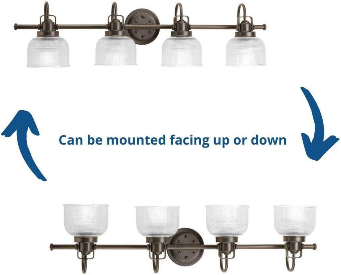 Rosser 4 Light Transparent Dimmable Vanity Light