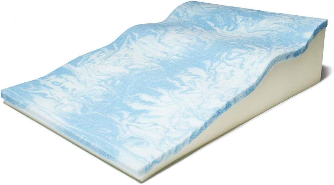 Avana Contoured Bed Wedge Support Pillow with Gel-Infused Memory Foam and Cooling Tencel Cover