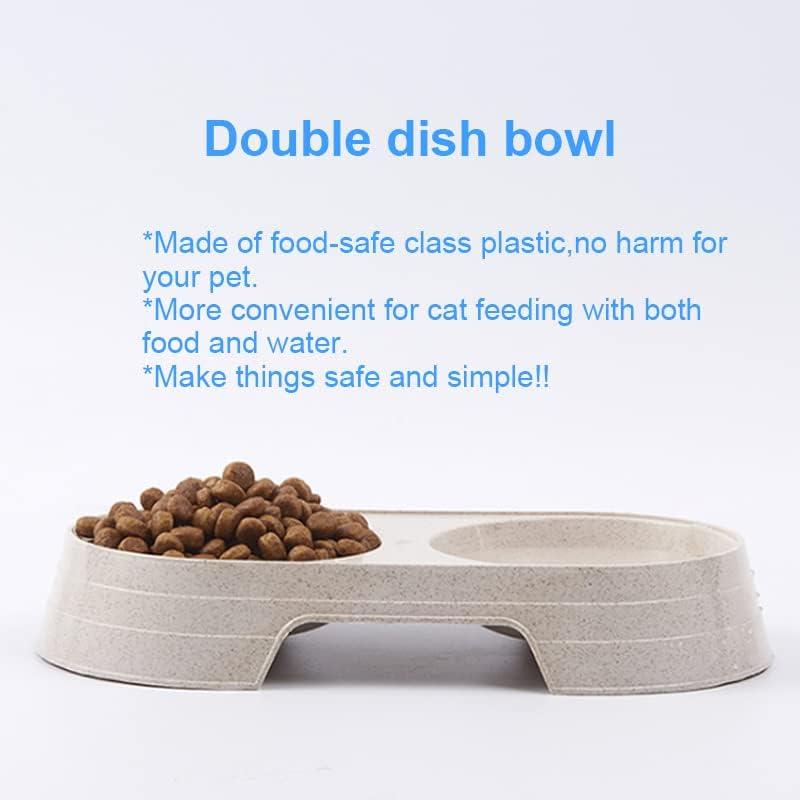 Kitty Litter Box Starter Kit - Small Cat Litter Pan Without Lid, Litter Mat, Scoop and Bowl for Kitten Within 3 Months