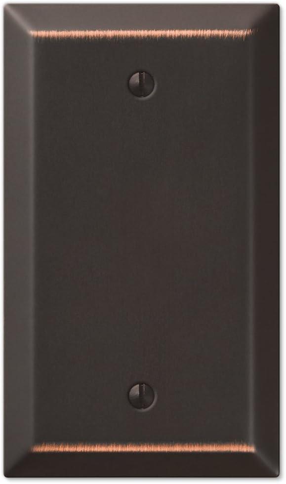 Amerelle 163BDB Century Wallplate, 1 Blank, Steel, Aged Bronze, 1-Pack