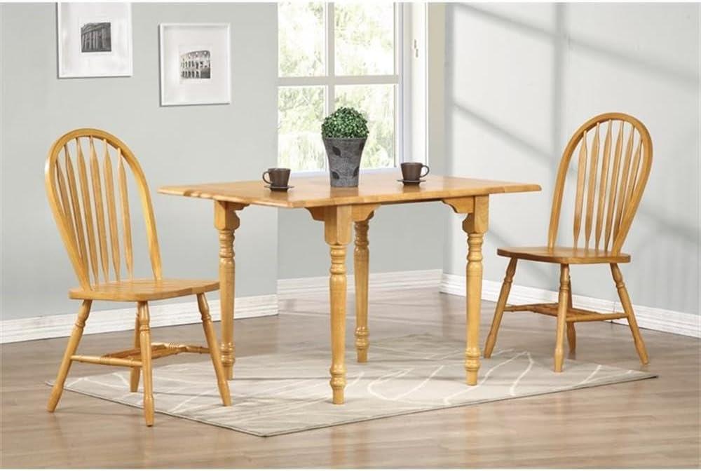 Besthom Solid Wood Windsor Arrowback Dining Chairs (Set of 2)