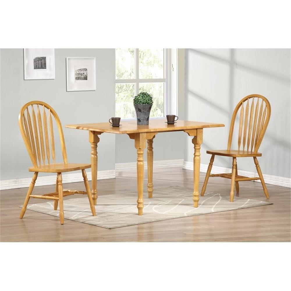 Besthom Solid Wood Windsor Arrowback Dining Chairs (Set of 2)