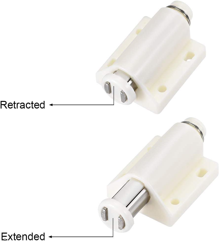 uxcell Touch Catch Magnetic Press Latch for Cabinet Door Cupboard Drawers White 4pcs