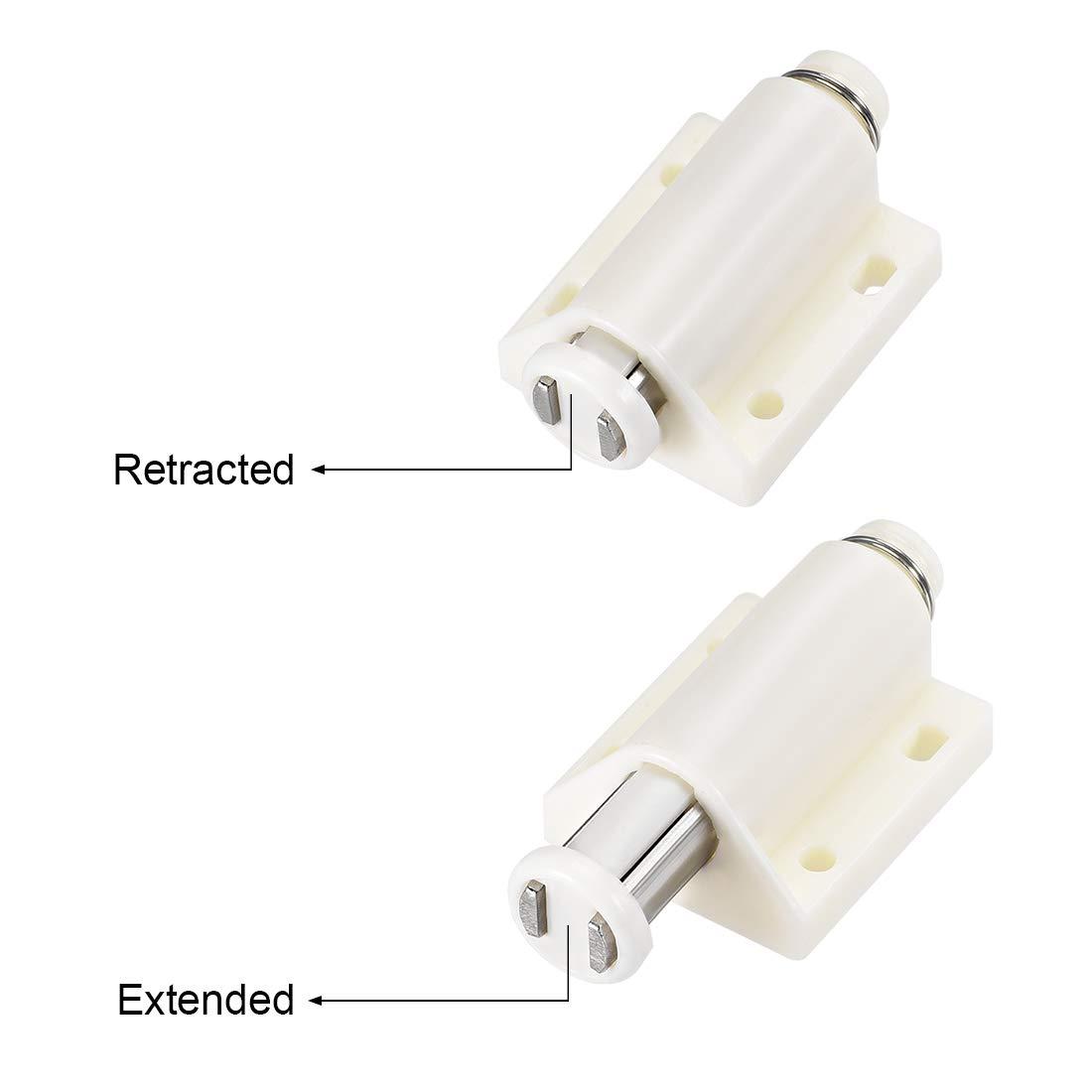 uxcell Touch Catch Magnetic Press Latch for Cabinet Door Cupboard Drawers White 4pcs