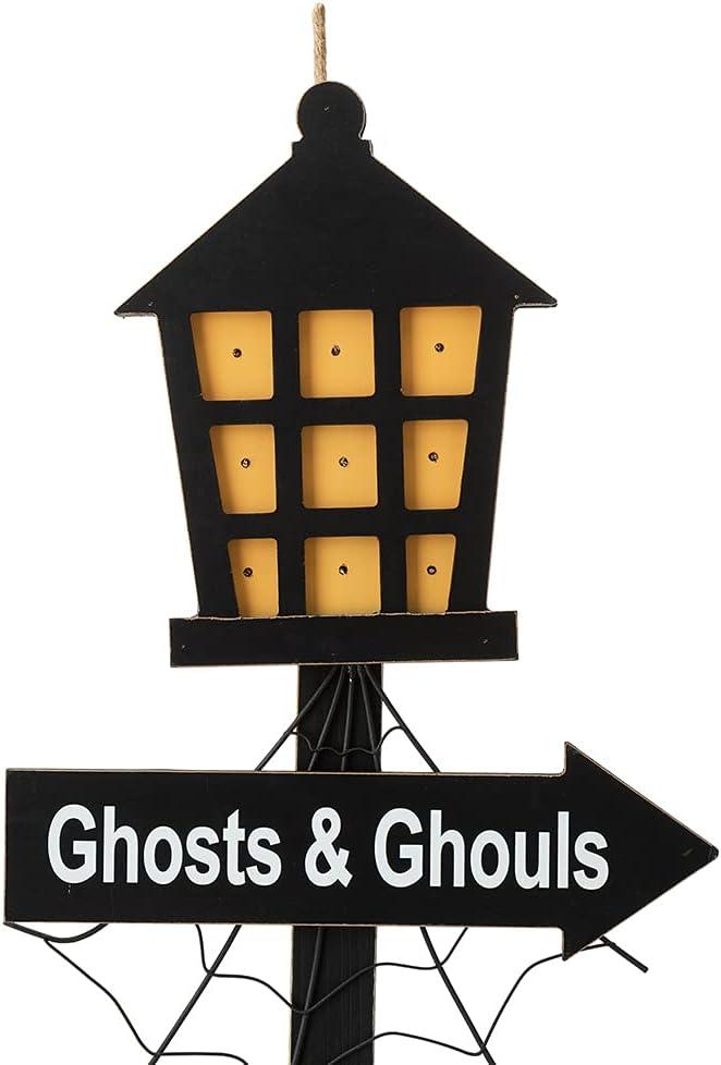 LED Lighted Halloween Haunted House Yard Stake