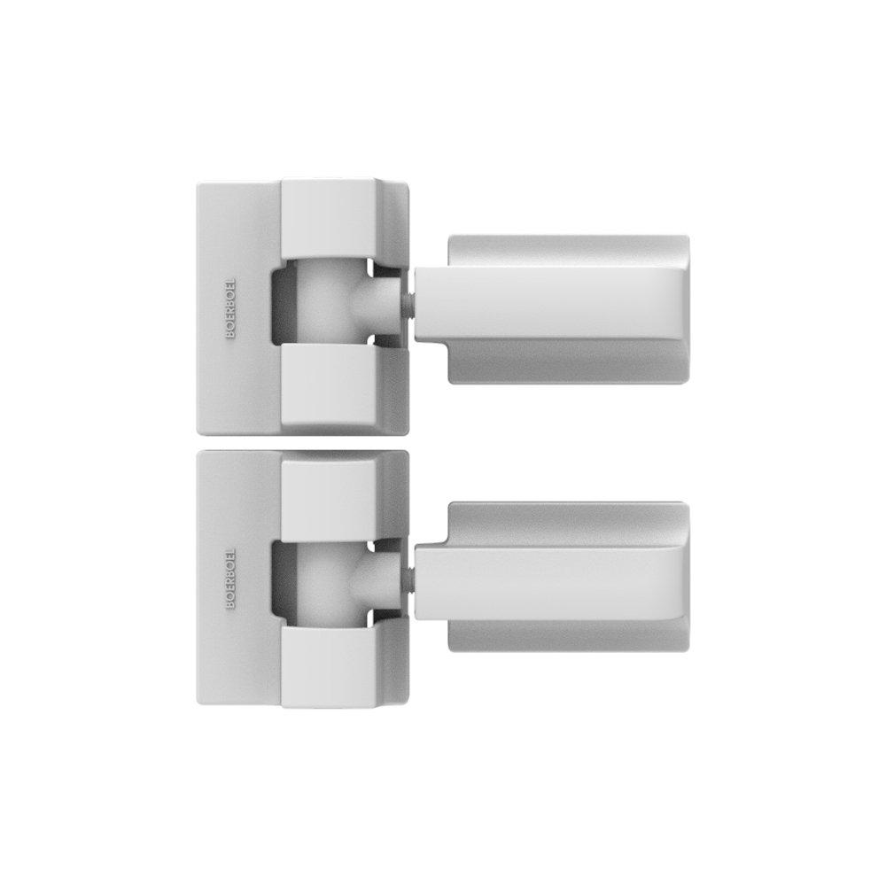 Barrette Outdoor Living Heavy-Duty Modern Wrap Hinge Stainless Steel (Set of 2)