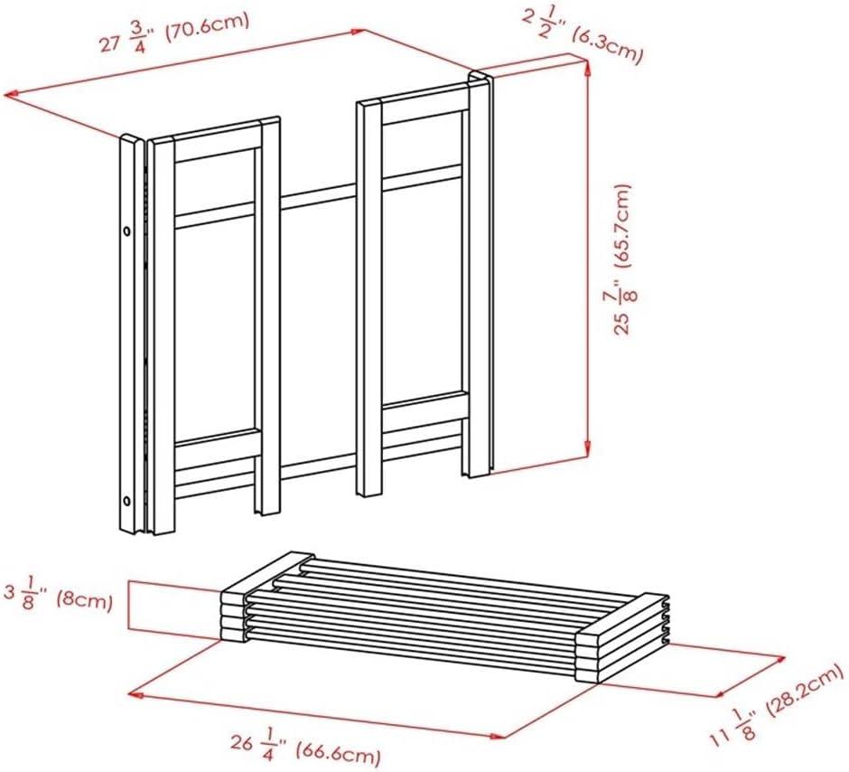 Clifford Foldable Shoe Rack Natural - Winsome: Adjustable, Easy Storage, 12 Pairs Capacity, Wood Frame