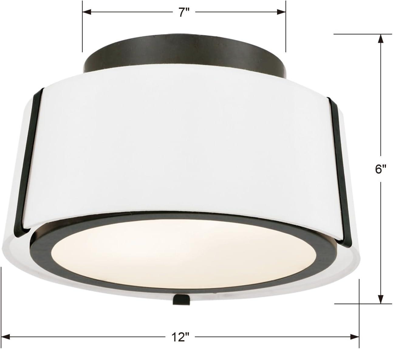 Crystorama Lighting - Two Light Ceiling Mount - Fulton - Two Light Flush Mount