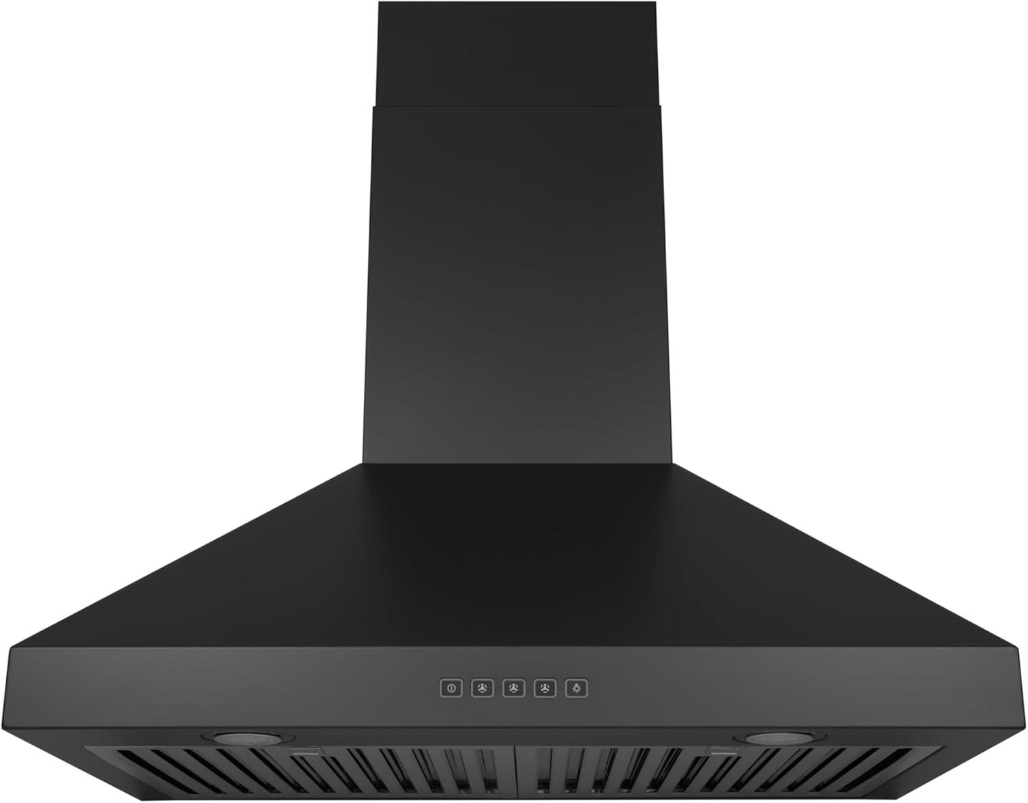 Hauslane 30" Stainless Steel Convertible Wall Range Hood with Baffle Filter