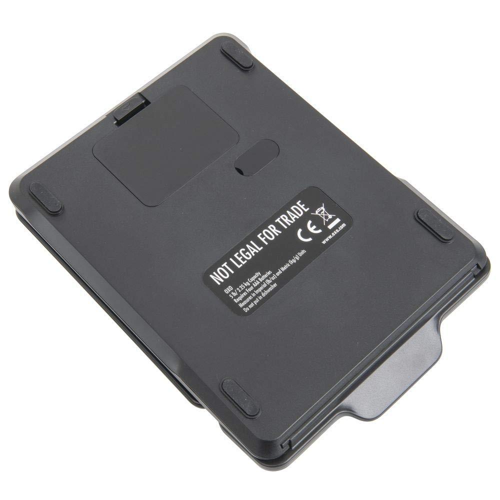 Black Digital 5-lb Food Scale with Pull-Out Display
