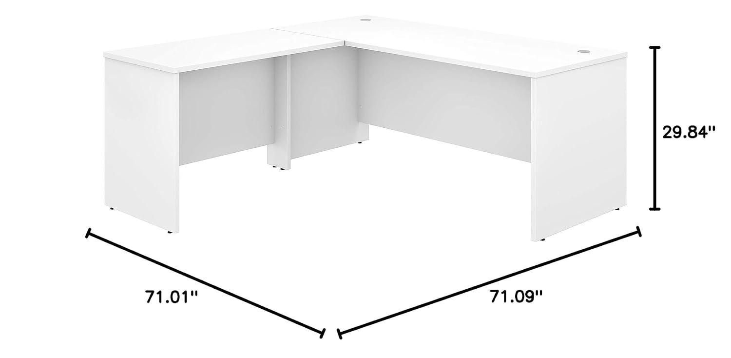 Studio C L Shaped Desk with Return