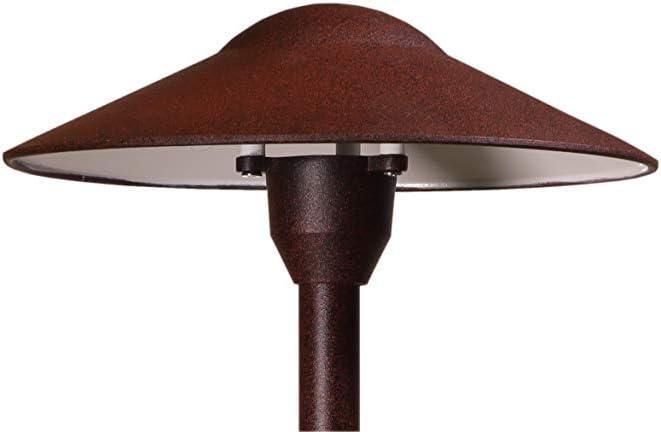 Rust Aluminum LED Mushroom Pathway Light