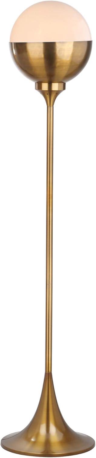 Renato Floor Lamp - Brass Gold - Safavieh