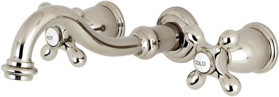 Kingston Brass Vintage Two-Handle 3-Hole Wall Mount Bathroom Faucet