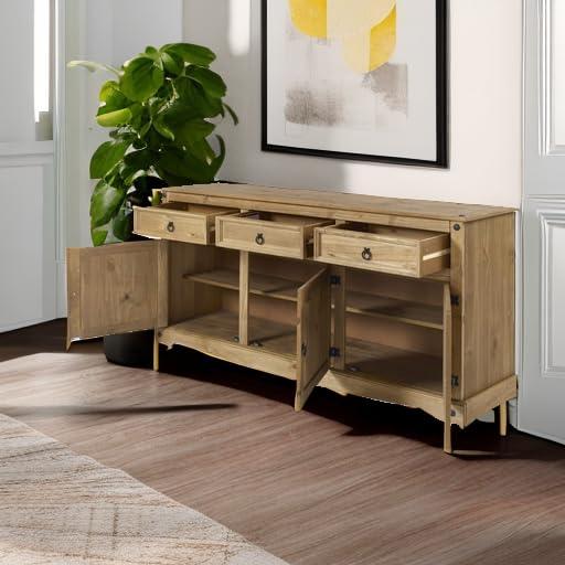 Corona 65.91'' Solid Wood Sideboard