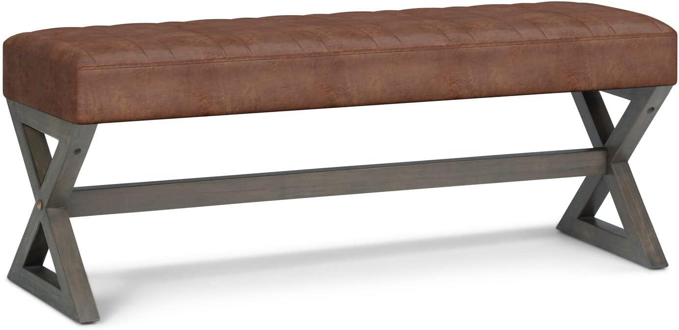 Salinger Faux Leather Upholstered Bench