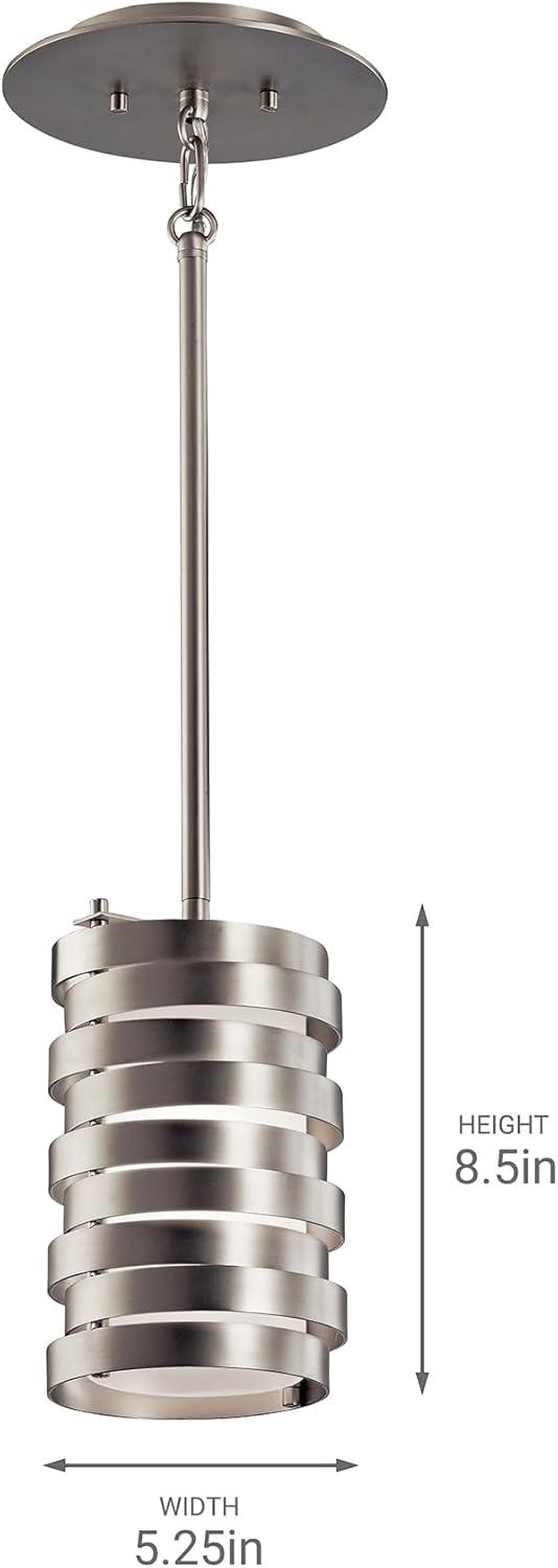 Kichler Lighting Roswell 1 - Light Pendant in  Brushed Nickel