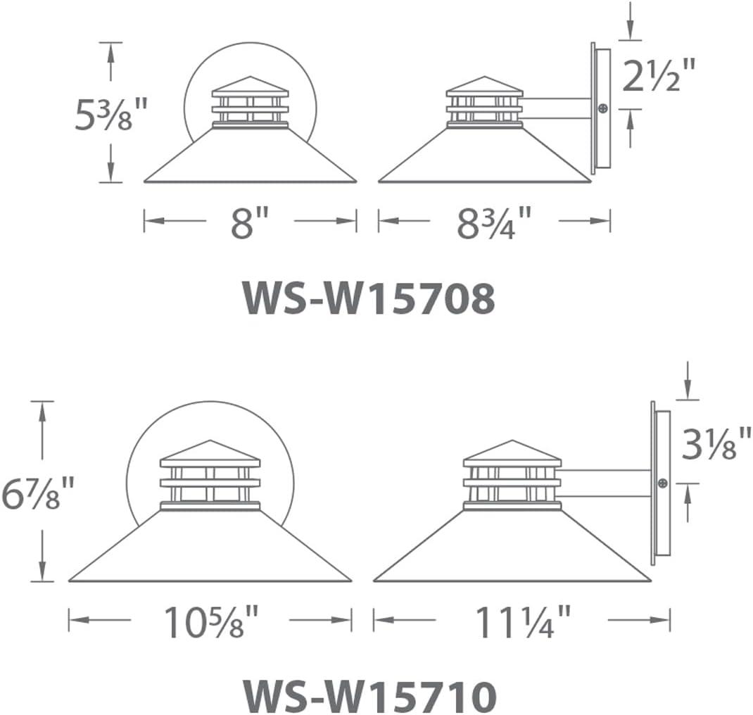 Sodor 1-Light Dimmable LED Outdoor Sconce in Bronze