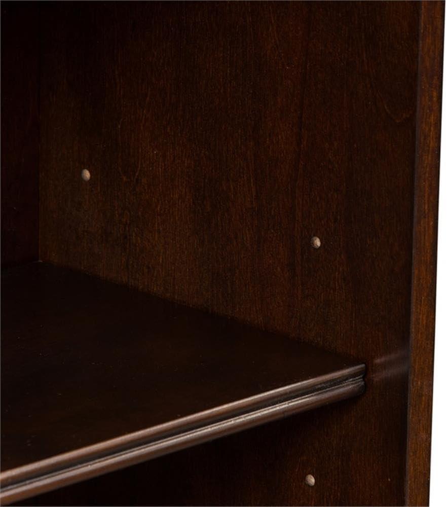 Brayton Manor Dark Brown Jr Executive 48 Inch Bookcase (RTA)