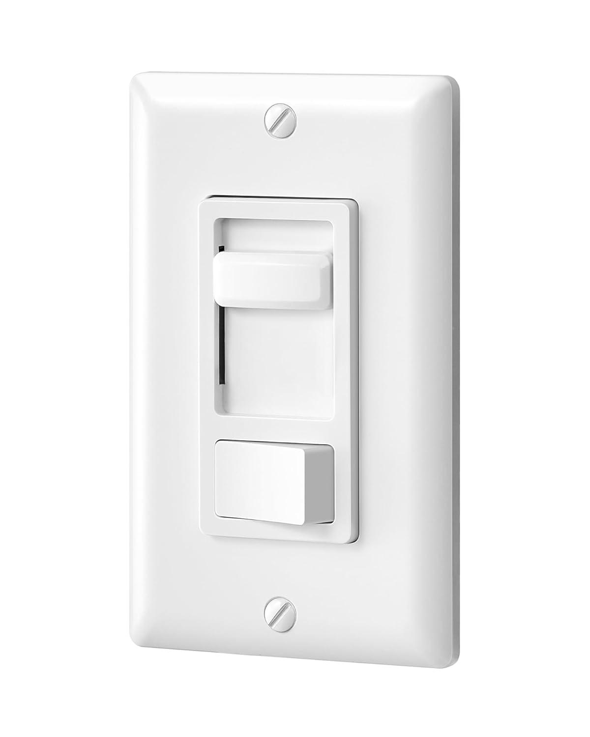 DEWENWILS Dimmer Switch for LED Lights, 600W Incandescent/Halogen and 150W CFL/LED, Single-Pole or 3-Way Dimmer Light Switch