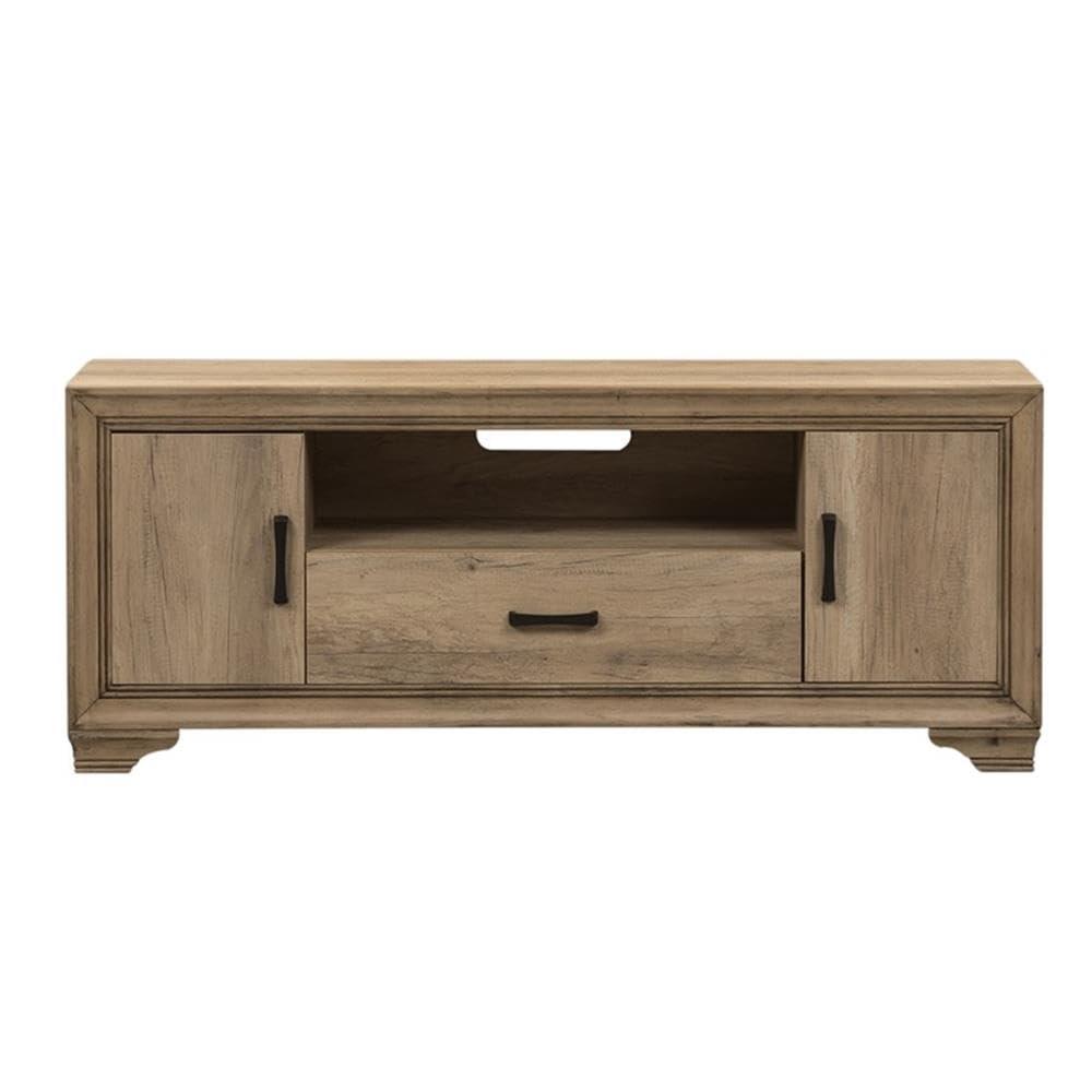 Sun Valley 60" Light Brown TV Console with Cabinet
