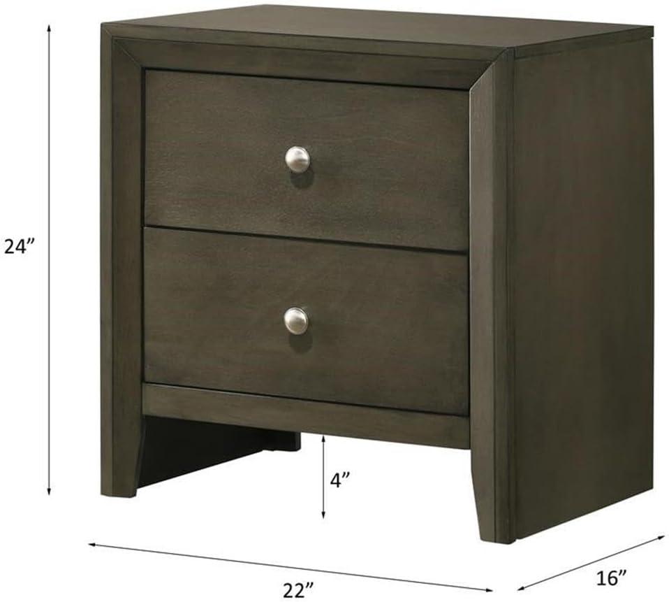 ACME Ilana Nightstand in Gray