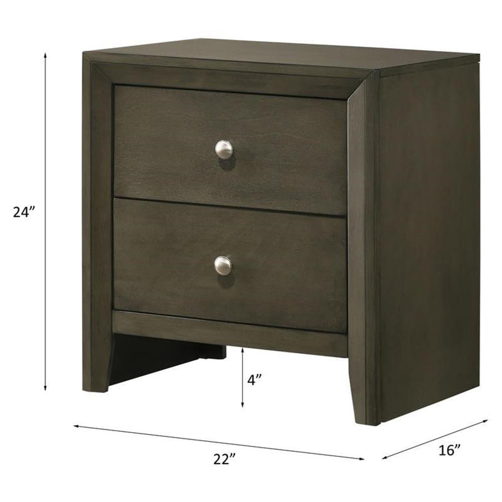 ACME Ilana Nightstand in Gray