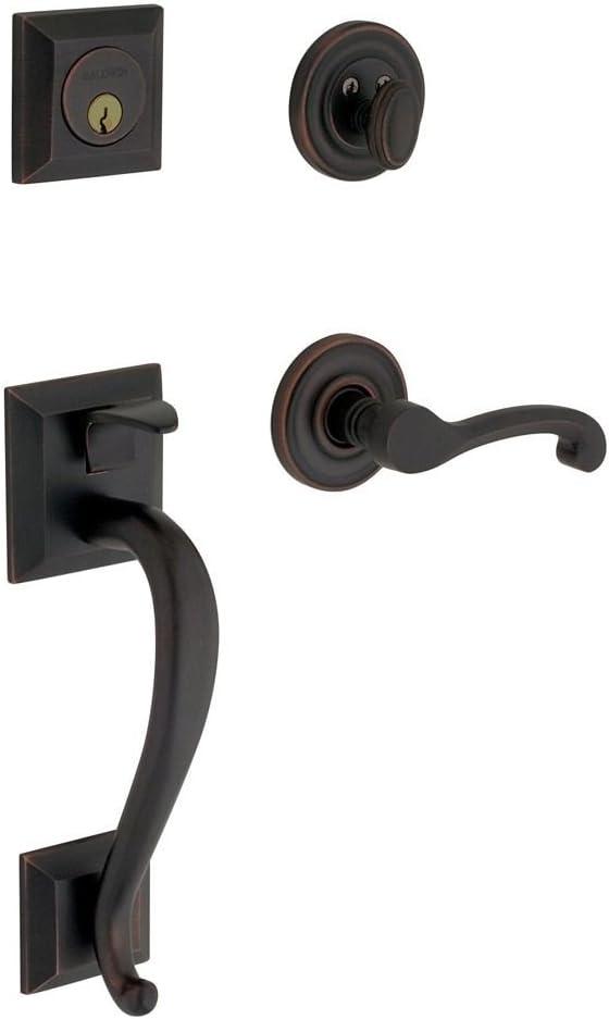 Madison Single Cylinder Handleset with Classic Interior Lever
