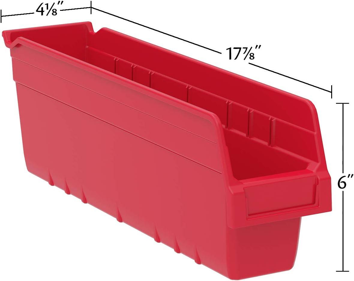 Blue Polypropylene 18-Inch Nesting Storage Bin