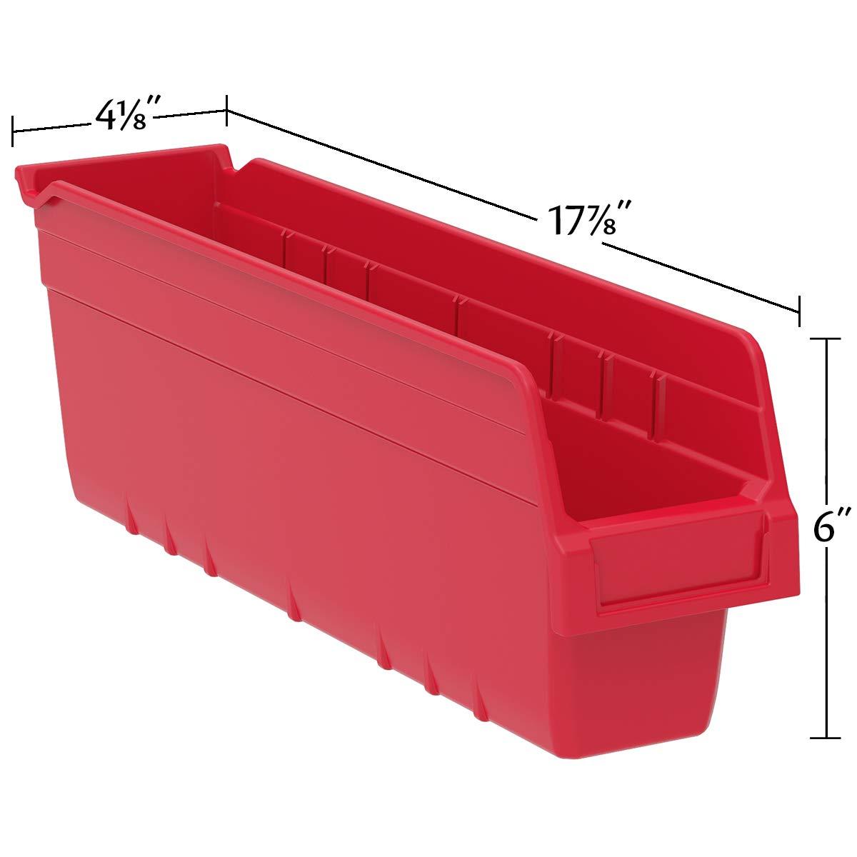 Blue Polypropylene 18-Inch Nesting Storage Bin