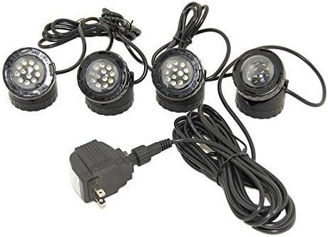 Jebao PL1LED-4 Submersible Pond LED Light with 4 Colored Lenses