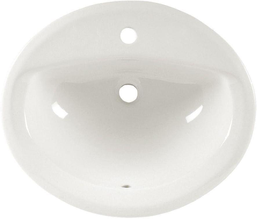 American Standard Aqualyn 17.38'' Ceramic Oval Bathroom Sink with Overflow