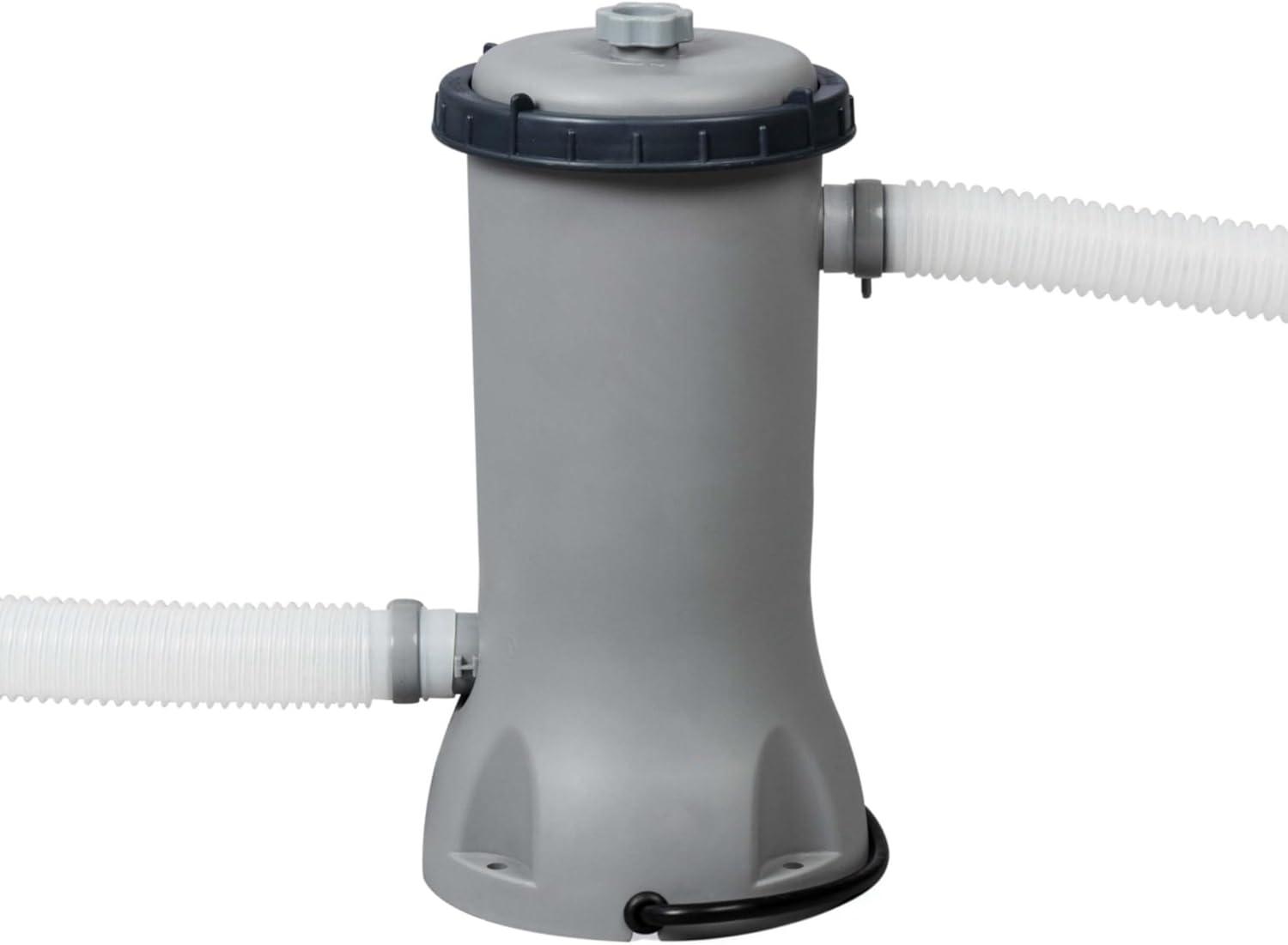 Bestway Power Steel 14' x 8'2" x 39.5" Oval Above Ground Pool Set | Includes 530gal Filter Pump, Ladder, ChemConnect Dispener