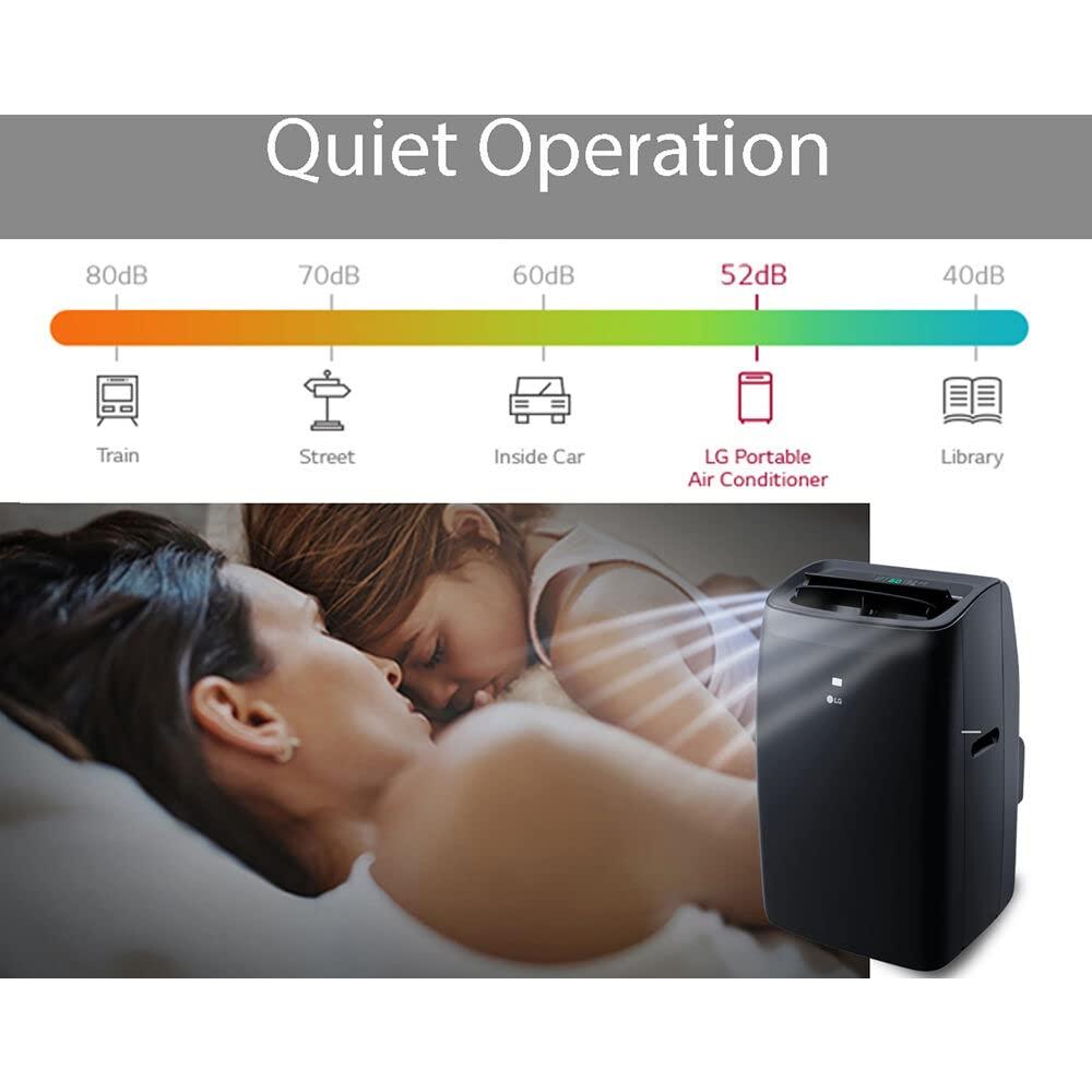 LG 10,000 BTU DOE / 14,000 BTU ASHRAE Smart Portable Air Conditioner, Cools 450 Sq.Ft.