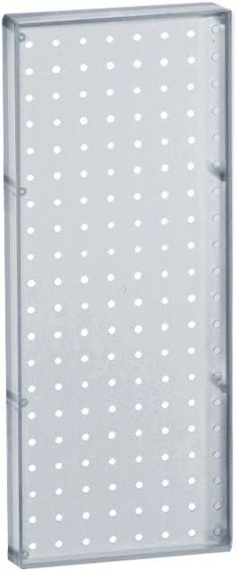 Azar Displays 770820-CLR-2PK Pegboard Wall Panel Storage Solution, Size: 20.625"x 8", 2-Pack (Set of 2)