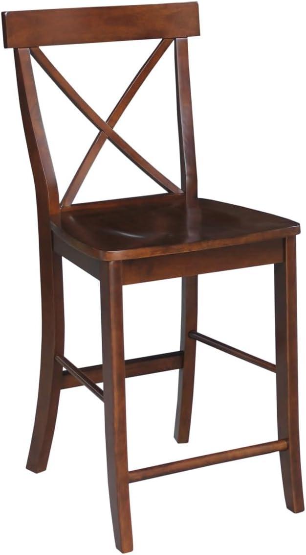 24" Martha X Back Counter Height Barstool - International Concepts