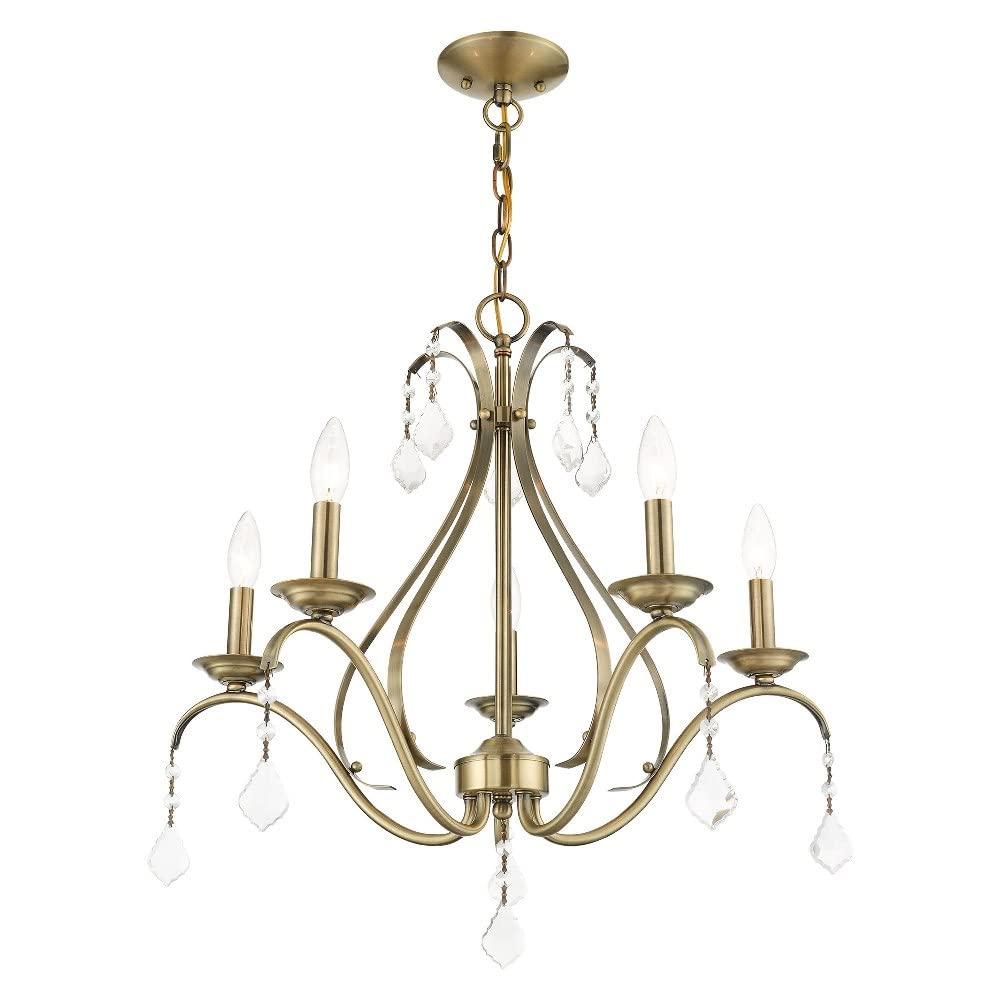Livex Lighting Caterina 5 - Light Chandelier in  Antique White