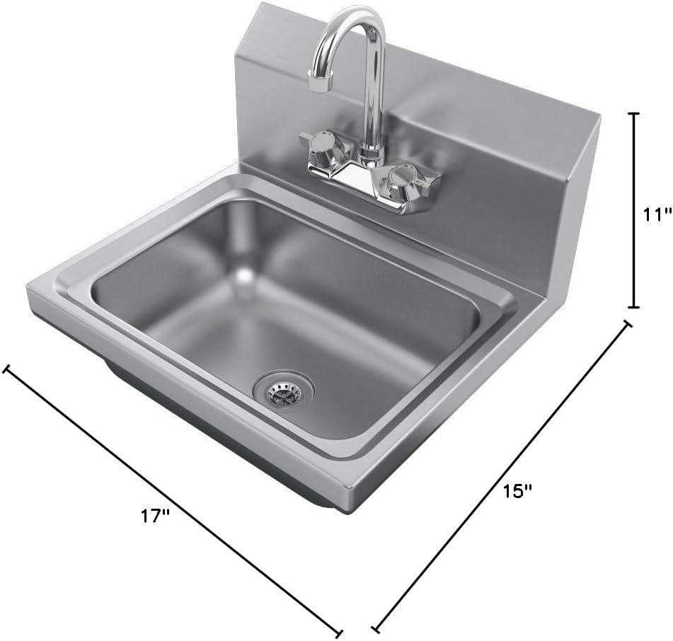 Elkay 17" x 15" Stainless Steel Wall Mount Hand Sink