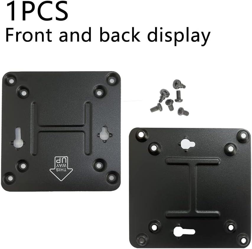 Black Steel VESA Wall Mount Bracket for Intel NUC